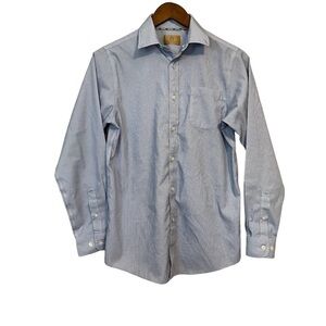 Kid's Classic Club Blue & White Check Print Button Down Shirt